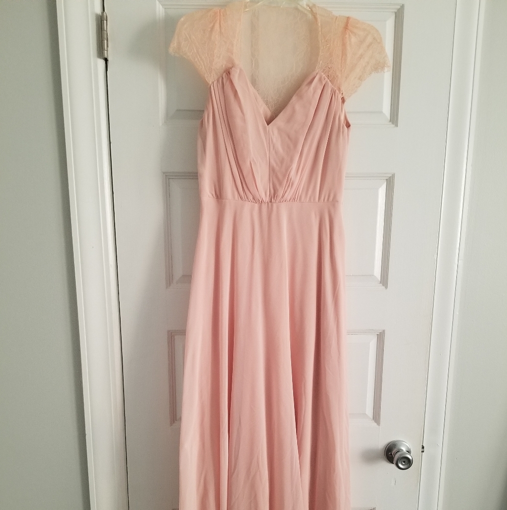 ASOS Peach lace gown
